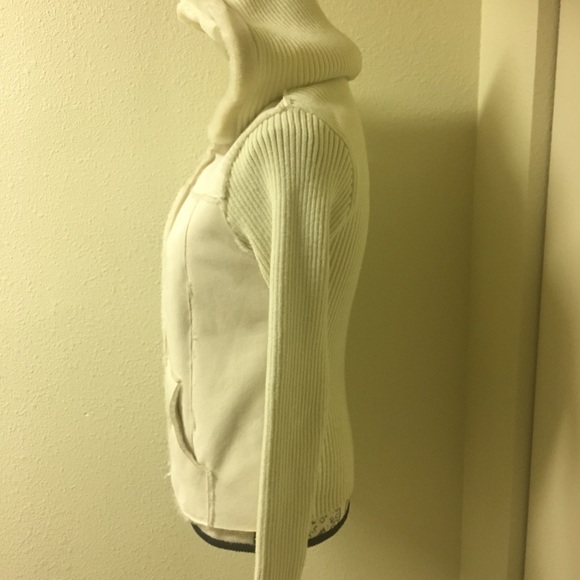 Cream suede warm jacket. - Picture 4 of 6